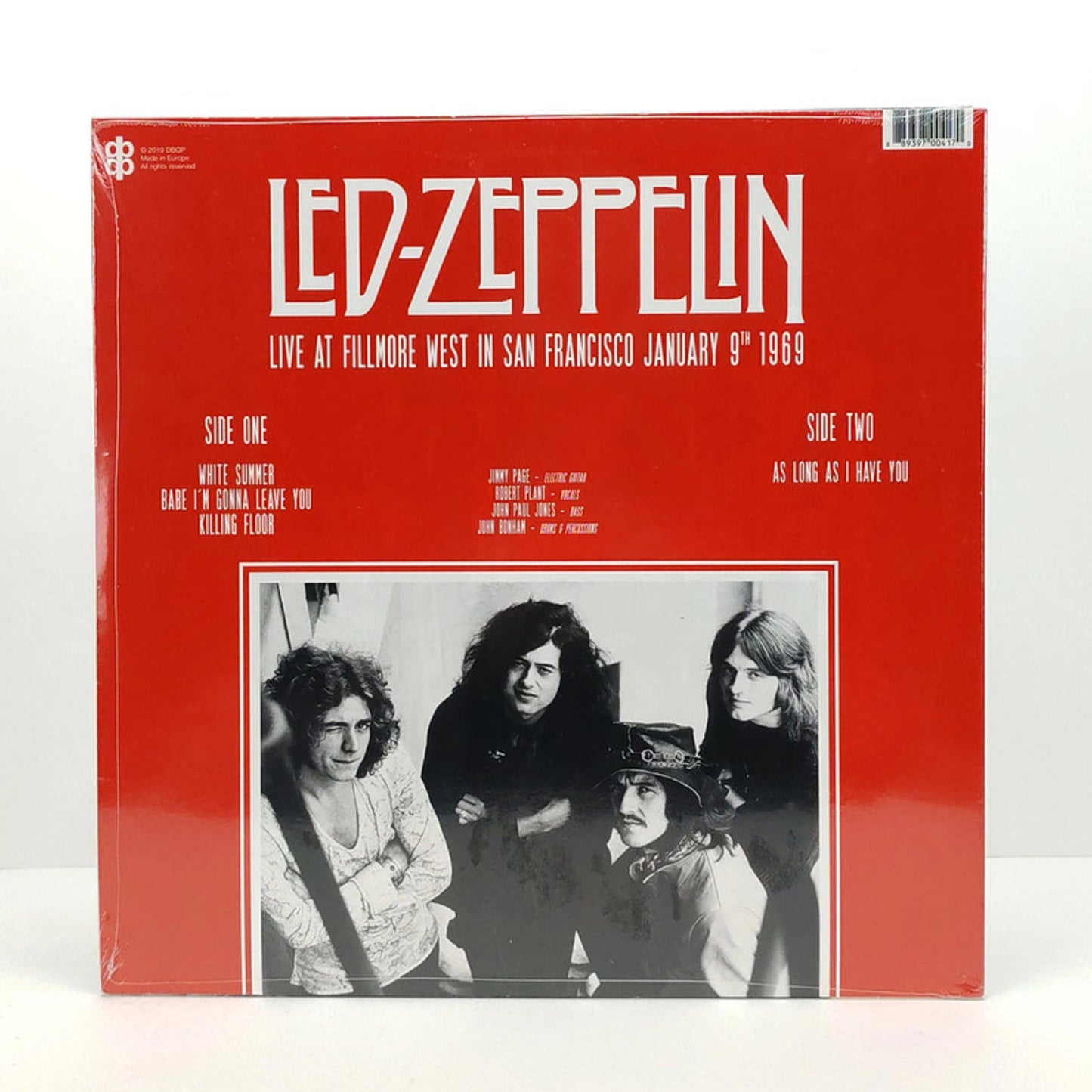 Led Zeppelin, live at the fillmore west in san francisco january 9th 1969